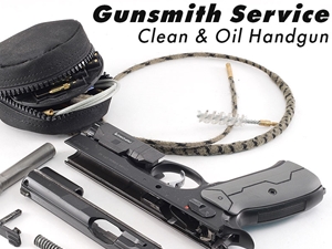 Gunsmith Service: Clean & Oil Handgun