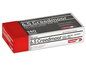 Aguila 6.5 Creedmoor 140gr FMJ BT 20rd