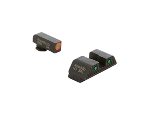 Ameriglo Trooper Sights, Small Frame Orange Outline Front, 3 Dot Tritium