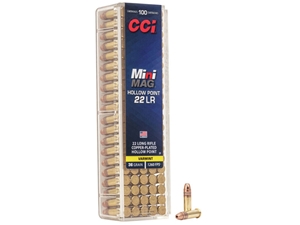 Federal CCI 22LR Mini Mag 36gr Copper Plated Hollow Point 100rd