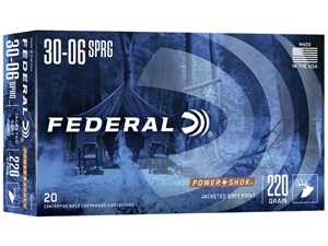 Federal Power-Shok 30-06 Springfield 220gr JSP 20rd