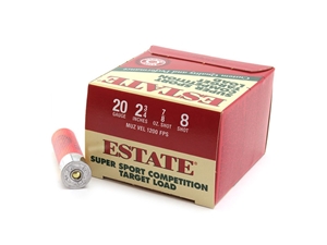 Estate Cartridge Super Sport 20GA 2.75" .875oz 8 Shot 25rd