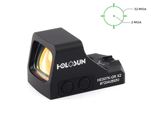 Holosun HE507K-GR X2 MRS Green Dot Sight, "K" Footprint