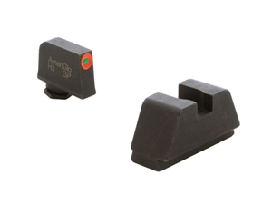 AmeriGlo Glock Suppressor Height Green/Orange Front, Black Rear, Standard Frame
