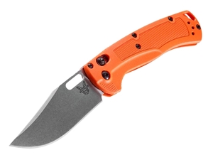 Benchmade Taggedout 3.5" AXIS Folding Knife, Orange Grivory