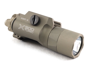 SureFire X300T-B Turbo Thumbscrew Weaponlight, Tan