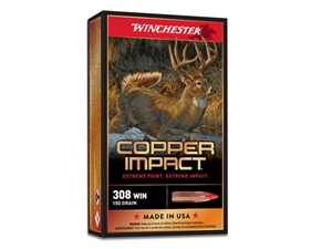 Winchester Copper Impact .308WIN 150gr Extreme Point Copper, Lead Free 20rd