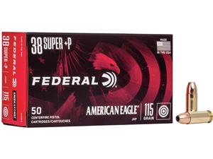 Federal AE .38 Super +P 115gr JHP 50rd
