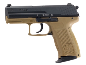 HK P2000 V3 DA/SA 9mm 3.66" FDE Pistol W/NS, 3-10rd Mags