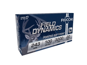 Fiocchi Field Dynamics .243 Win 100gr PSP 20rd