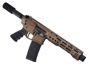 Juggernaut Tactical JT-15 SSP 5.56mm 8.5" Straight Pull Bolt Action Pistol, Burnt Bronze