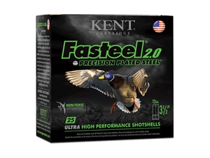 Kent Cartridge Fasteel 2.0 12GA 3.5" 1 1/8 oz BB Shot 25rd