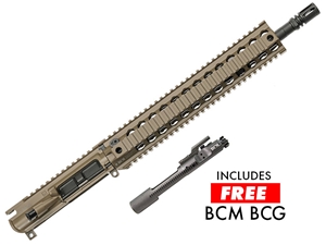BCM MK2 Standard 14.5" ML URG w/ QRF-12 Handguard, FDE, w/ Free BCM BCG