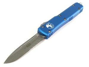 Microtech Knives Ultratech S/E Partially Serrated Blue 3.4" Apocalyptic