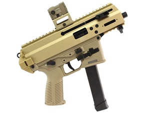 B&T APC9K Pro 9mm 4.3" Pistol, Glock Lower, Coyote Tan w/ ACRO P-2