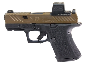 Shadow Systems CR920 Elite 9mm Pistol Bronze, Black Barrel, W/ Holosun EPS C
