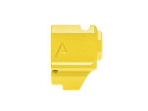 Agency Arms 417C Glock 43 Single Port Compensator, Gold