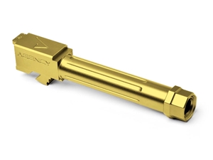 Agency Arms Glock 19 Gen 5 9mm Mid Line Threaded Barrel, Titanium Nitride
