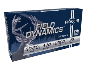 Fiocchi Field Dynamics 30-30 Win 170gr Flat Soft Point 20rd