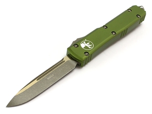 Microtech Knives Ultratech Apocalyptic 3.46" S/E Bronze, OD Green Aluminum