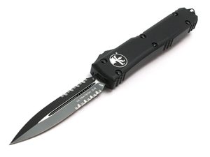 Microtech Knives Ultratech Tactical 3.46" D/E Combo, Black