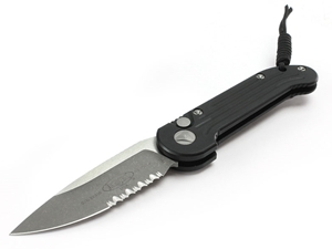 Microtech Knives LUDT Auto 3.37" S/E Apocalyptic Combo, Black