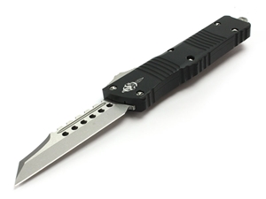 Microtech Knives Combat Troodon Wharncliffe 3.81" S/E Stonewashed, Black