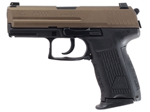 HK P2000 V3 DA/SA 9mm 3.66" Midnight Bronze Pistol, 2-10rd Mags