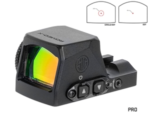 Sig Sauer Romeo-X Pro 2 MOA Circle Dot Red Dot Sight, Black