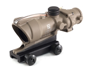 Trijicon ACOG 4x32 5.56/.223 Red Chevron Reticle, FDE