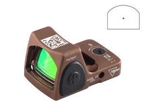 Trijicon RMR HRS 3.25 MOA Red Dot Adjustable LED Type 2, Coyote Brown