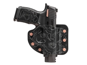 Crossbreed Holsters P365/XL Modular Velcro Lena Rose Print Holster, RH Black