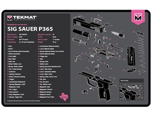 TekMat Sig Sauer P365 Gun Cleaning Mat, Pink