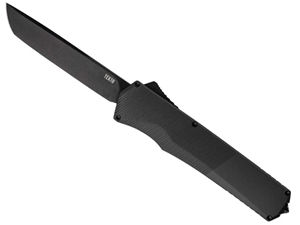 Tekto A5 Spry Tanto 3.5" OTF Knife, Black Aluminum