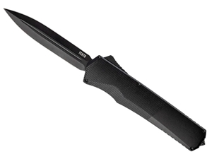 Tekto A5 Spry Dagger 3.5" OTF Knife, Black Aluminum