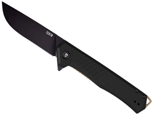 Tekto F1 Alpha 3.1" Folding Knife, Black G10/Bronze Accents