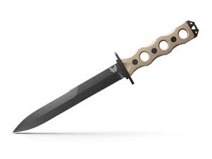 Benchmade SOCP Fixed Blade 7.11" Knife, Tan G10