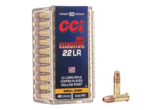 Federal CCI Velocitor 22LR 40gr Gold Dot Hollow Point 50rd