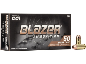 Blazer Brass .40S&W 165gr FMJ-FP 50rd (5210)