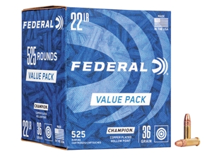 Federal 745 22LR 36gr HV Champion Copper HP Bulk/525