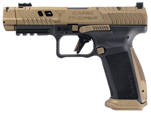 Canik TTI Combat 9mm 4.6" 18rd Pistol, Black/Bronze