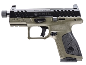 Beretta APX A1 Compact Tactical 9mm 4.2" 15rd Pistol, OD Green TB