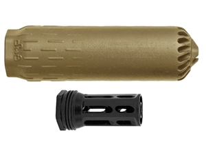 HuxWrx Flow 6K Suppressor w/ Flash Hider-QD 762, FDE