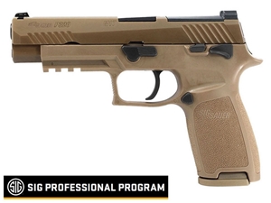 Sig Sauer P320 M17 9mm 4.7" 17rd Pistol, Coyote - Sig Sauer Professional Program