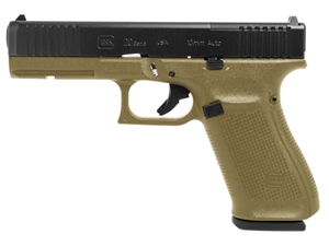 Glock USA 20 Gen5 MOS 10mm 4.61" 15rd Pistol, FDE - Lipsey's Exclusive