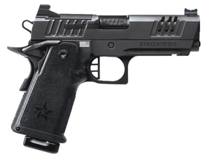 Staccato C OR Compact 9mm 4" DLC 15rd Pistol w/ X Series Serrations & Flat Trigger