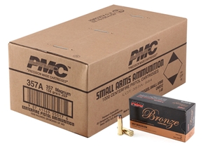 PMC Bronze .357Mag 158gr JSP 1000rd Bulk Case