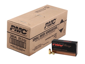 PMC Bronze .380ACP 90gr FMJ 1000rd Bulk Case
