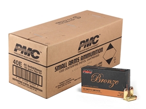 PMC Bronze .40S&W 180gr FMJ 1000rd Bulk Case