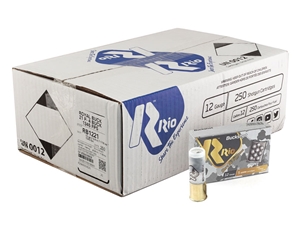 Rio Royal Buck 12GA 2.75" 21 Pellet #4 Buckshot 250rd Bulk Case